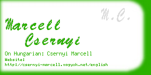 marcell csernyi business card